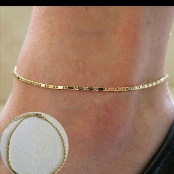Jewelry - Boho Gold Tone Ankle Bracelet NIP